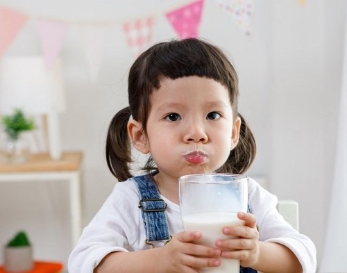  từ 3-6 tuổi nên uống 400-500 ml sữa một ngày