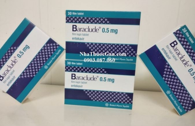Thuốc Baraclude 0,5mg Entecavir điều trị viêm gan B mạn tính thế hệ mới